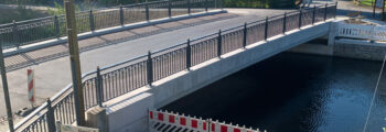 Die neue Brücke an der Kirche ist offen